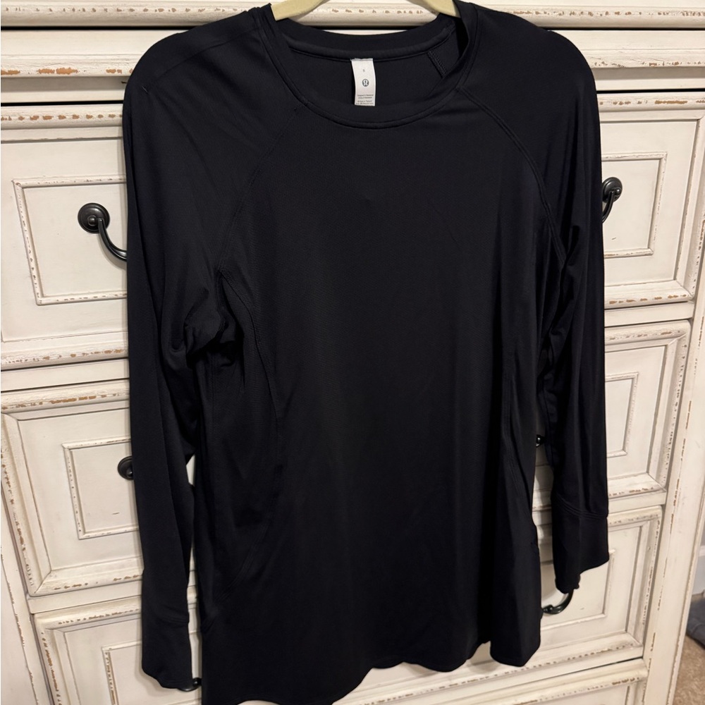 Lululemon Long Sleeve Black Workout Top